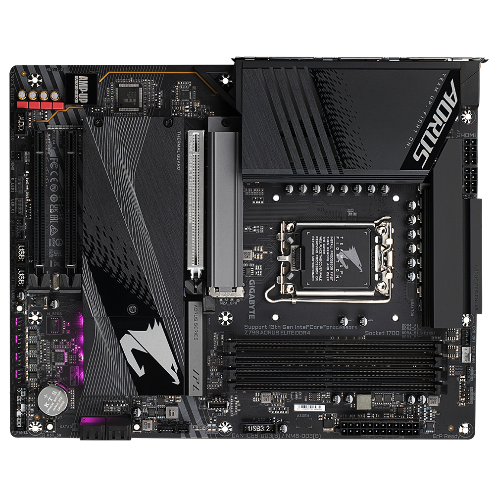 Bekijk afbeelding 5 van Gigabyte 1700 Z790 AORUS ELITE DDR4 - DDR4/4xM.2/HDMI/ATX